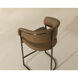 Marris 38 inch Gunmetal / Milliken Cognac Counter Stool
